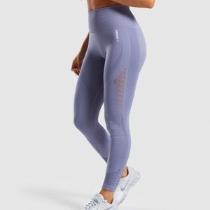 Gymshark Energy + Seamless Leggings - Steel Blue